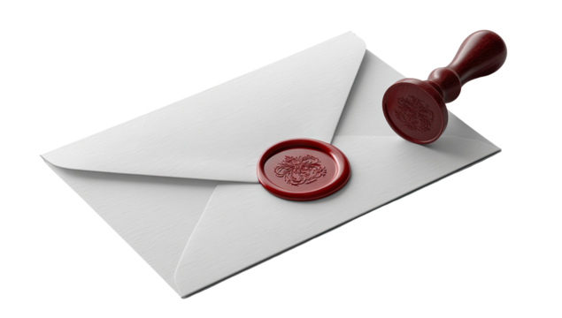 Sealed letter, elegant design