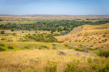 Fototapeta premium Scenic View of Little Bighorn Battlefield Historical Landmark