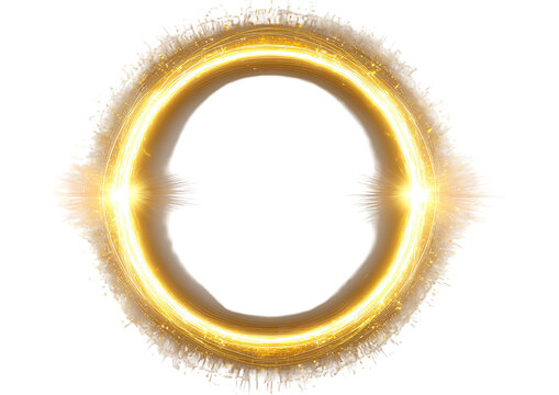Golden ring, ethereal, cosmic