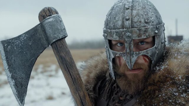 Viking saga: warrior spirit, Slav fighter, brave man, seafarer strength, medieval era, Scandinavian voyager, Varangian legend, Normanni hero, ocean journey, ancient courage