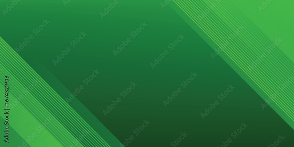 Poster abstract green sporty background template vector with shiny lines and lights. green background with 