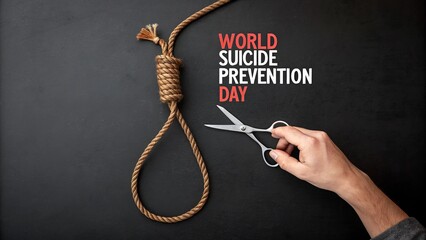 World Suicide Prevention Day, High impact awareness poster for World Suicide Prevention Day inspirational theme.