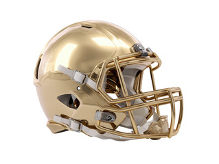 Fototapeta premium Gold-plated football helmet
