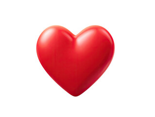 Obraz premium A glossy, vibrant red heart shape