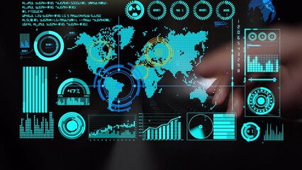 Connection network visualization showing global connection, network communication, digital connection analytic. Connect networks tool support real-time insight and improve connection system. Thunk