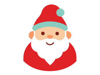 Happy Santa Claus vector illustration on white background