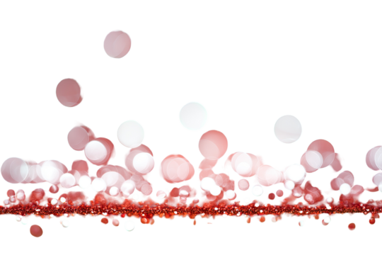 Abstract red and white bokeh