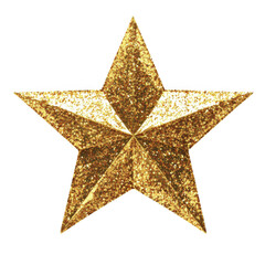 gold star isolated [Transparent Background PNG]