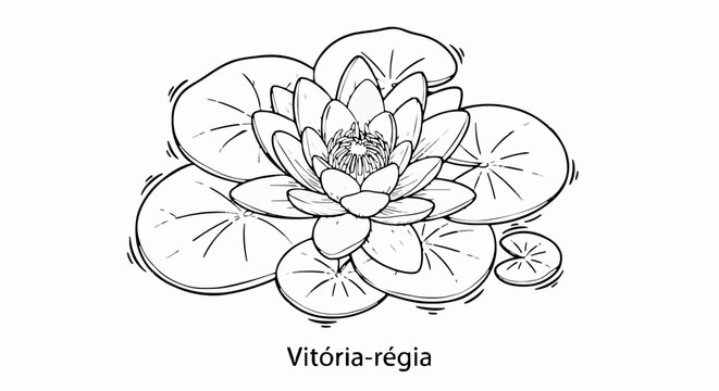 Close-up of a giant Victoria Regia floating in calm waters, a symbol of the Amazon and Brazilian flora. Perfect for design, decor, and botanical projects. Generative AI