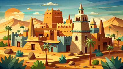 Djenné, Mali, famous for its monumental Great Mosque of mud-brick architecture, annually restored by locals, showcasing an enduring community tradition in the heart of the Sahel.