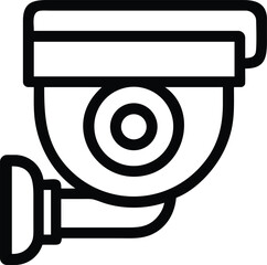 CCTV, Security camera icon. Video surveillance. Vector icon design with transparent background
