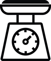 Kitchen scale icon design with transparent background. Vector illustration