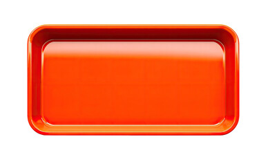 Red rectangular food tray (1)