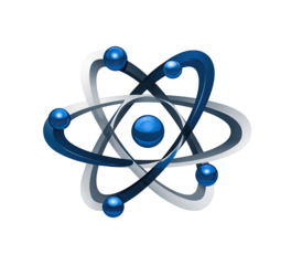 Atomic structure graphic