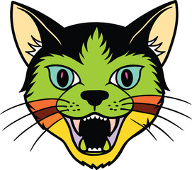 vector illustration of a cat