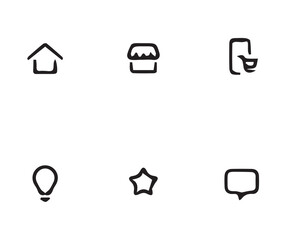 set of icons for web