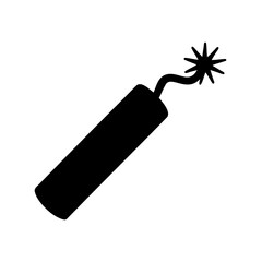Iconic image showing a stick of dynamite or other explosive device