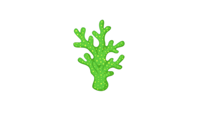 PNG Cartoon underwater sea landscape constructor with fishes and ocean animals, vector undersea world. Underwater coral reef characters of octopus with turtle,