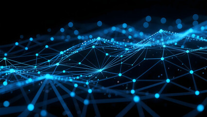 Obraz premium Network connections abstract background