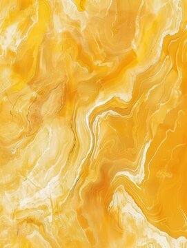 Yellow and gold fluid art pattern resembling stone. Swirling, organic design evokes movement
