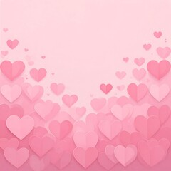 Pink hearts background