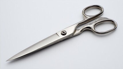 Fototapeta premium old scissors on white background