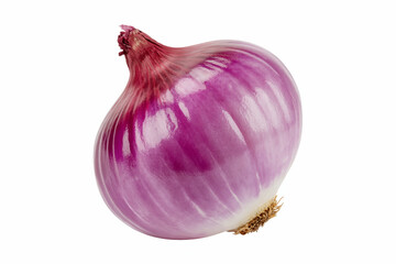 Red onion isolated on white. Clipping path.Onion bulb isolated 