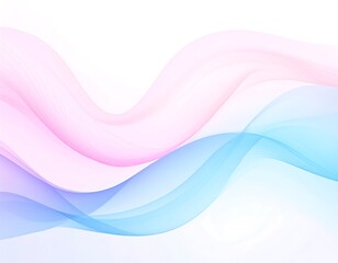 Obraz premium Abstract flowing pastel waves