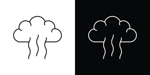 Smoke icons with Editable strokes set for UI UX