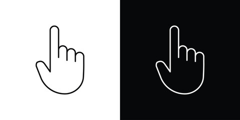 Cursor icons with Editable strokes set for UI UX