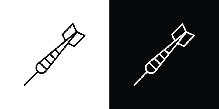 Dart icons with Editable strokes set for UI UX