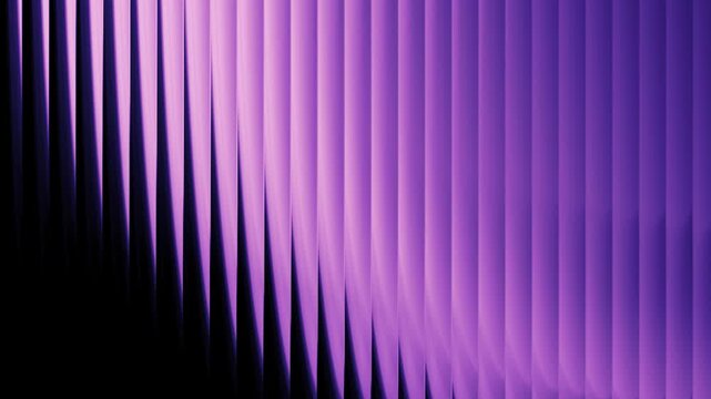 Purple Glass Gradient, Neon Ribbed Light Effect &ndash; Bright glowing violet prism distortion with black contrast. Smooth futuristic texture, abstract digital wallpaper design.