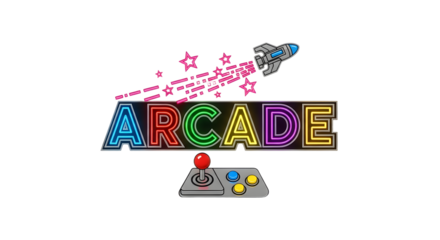 Retro Arcade Neon Sign Illustration