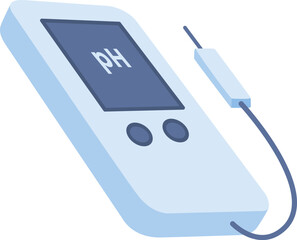 Digital pH Meter Control Illustration
