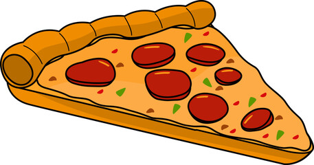 Slices of pizza food piece of cheese