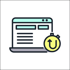 Line icon Vector illustration design