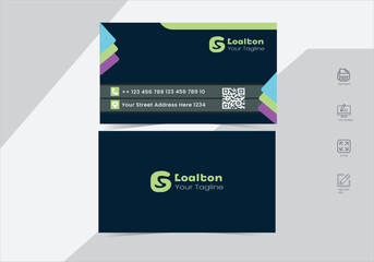 Business card design template, Clean professional business card template, visiting card, business card template