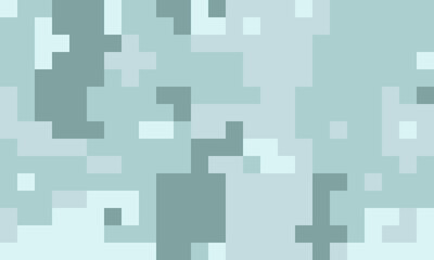 Abstract pixel art background. Soft, cooltoned pastel palette evokes calmness and digital technology.