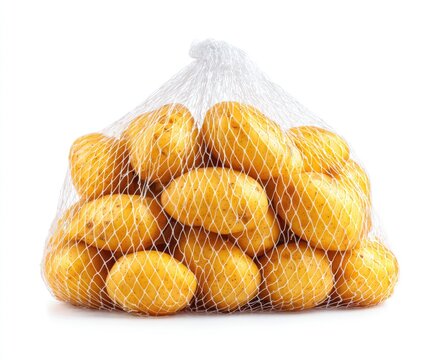 Fresh potatoes in a mesh bag (1) - Powered by Adobe
