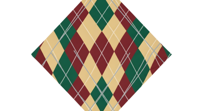 Argyle Pattern with Autumn Colors - Powered by Adobe