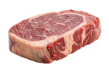 Meat, beef, isolated on white background, full depth of field.