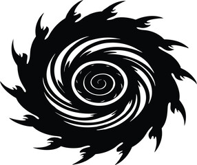 Algae Swirl Silhouette