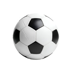 Fototapeta premium Soccer Ball with Transparent Background: A Classic Design, Perfectly Isolated, Ready for Use Now.