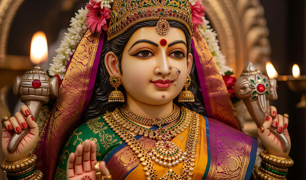 Divine Gauri Goddess blessings for happiness prosperity and peaceful life