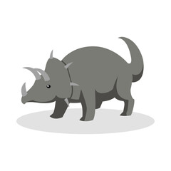 Dinosaur simple vector illustration design