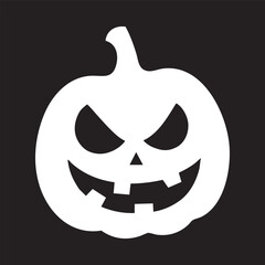 Black and White Cartoon Skeleton Halloween pumpkin and skeleton vector.