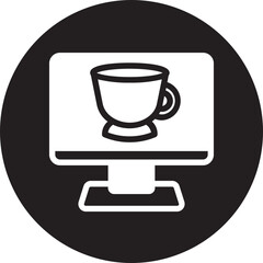 Coffee glyph icon