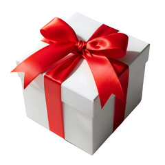 Create a Gift Box with Transparent Background: Red Ribbon & White Box Tutorial