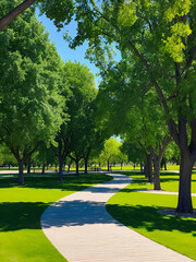 The city park of Regina in canada
