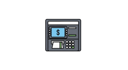 ATM Machine Vector Illustration